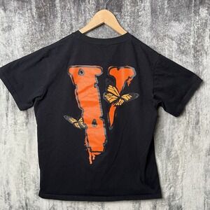 VLONE X Juice Wrld Legends Never Die 999 T-Shirt Butterfly Men's XL Black